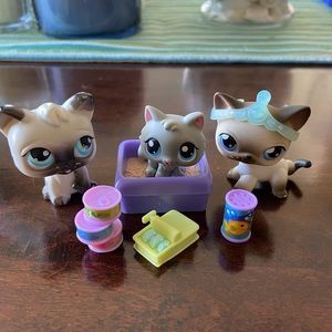 Littlest Pet Shop LPS Kitty Trio